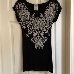 Vocal Apparel Sequin Pattern T-shirt